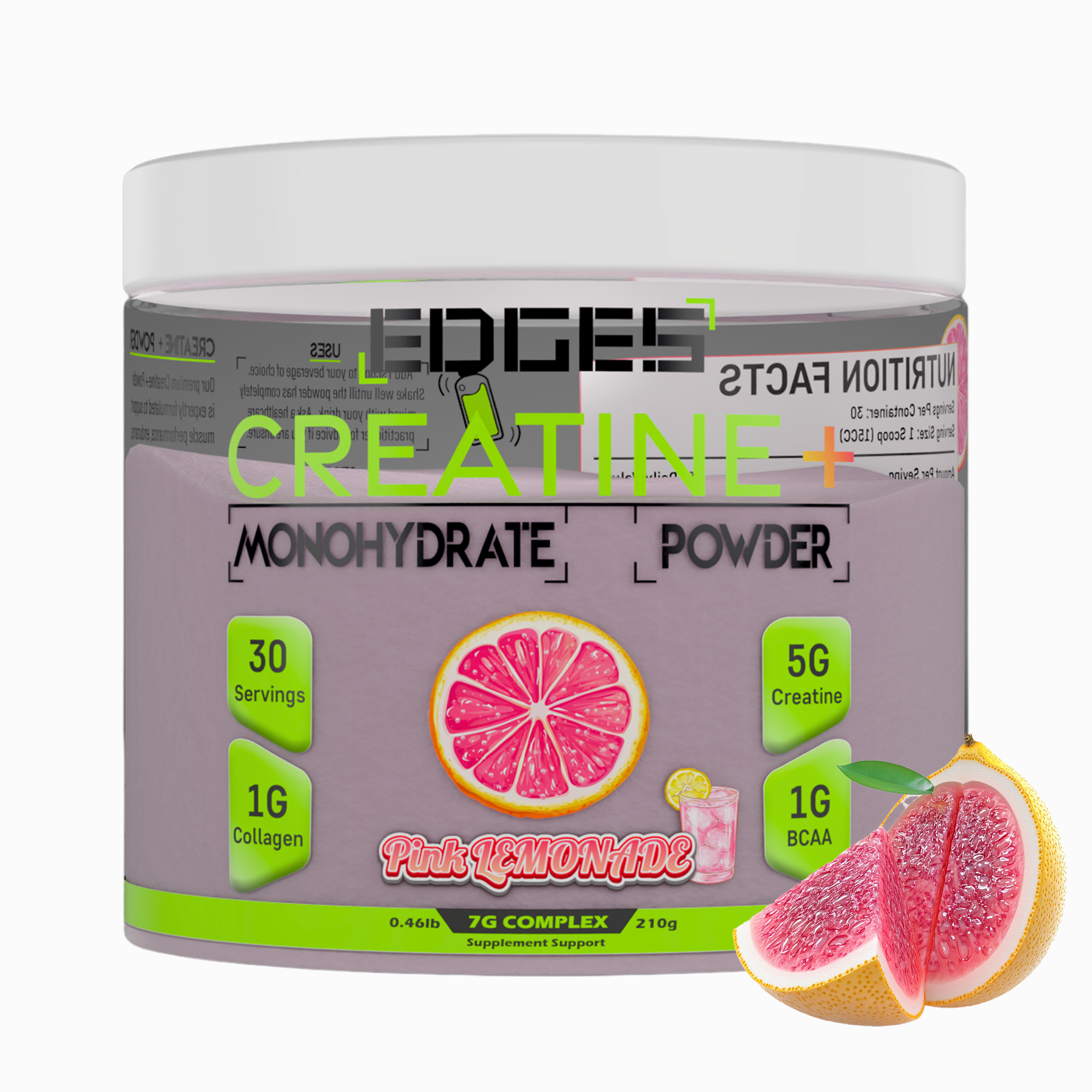 Creatine+ 7000mg Monohydrate Powder - Pink Lemonade Flavour