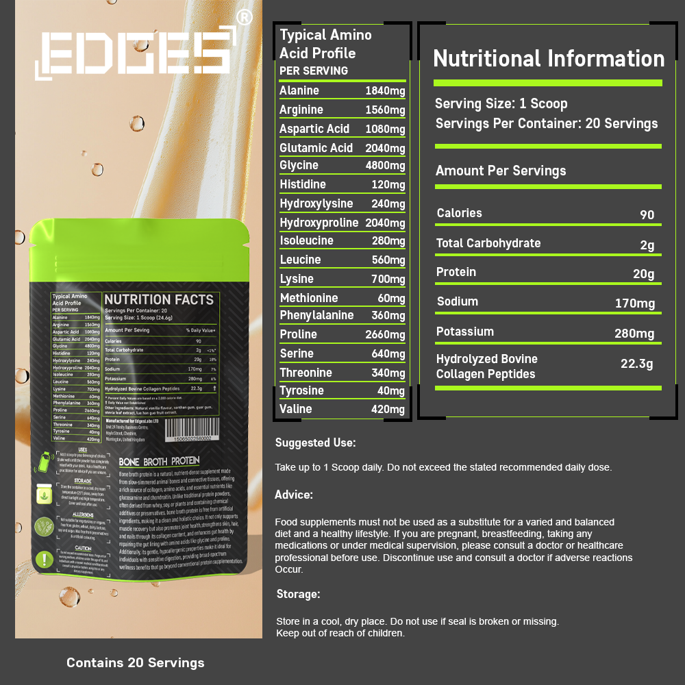 Bone Broth Protein Powder - Vanilla Flavoured