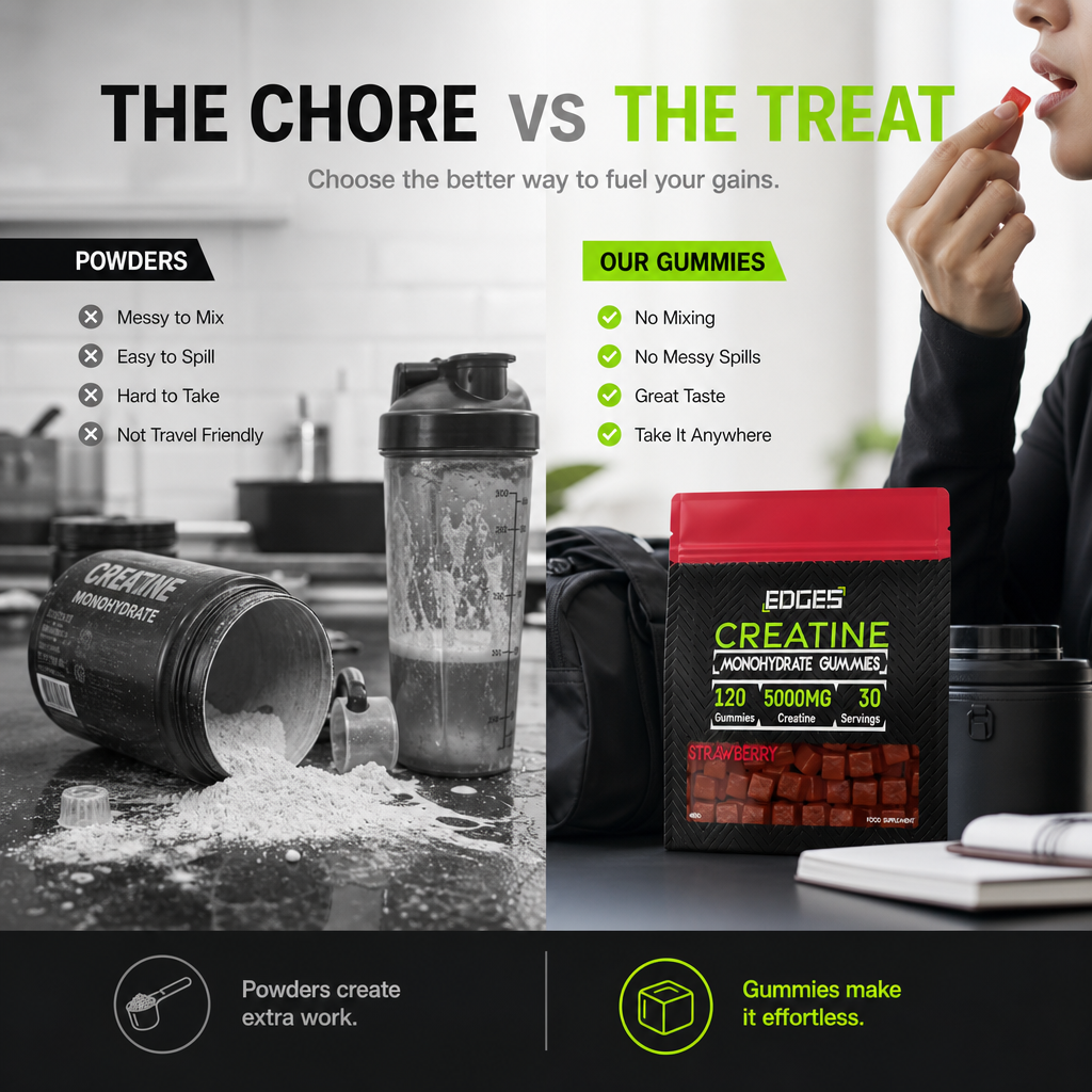 Creatine Gummies 5000mg - Creatine Monohydrate - Strawberry
