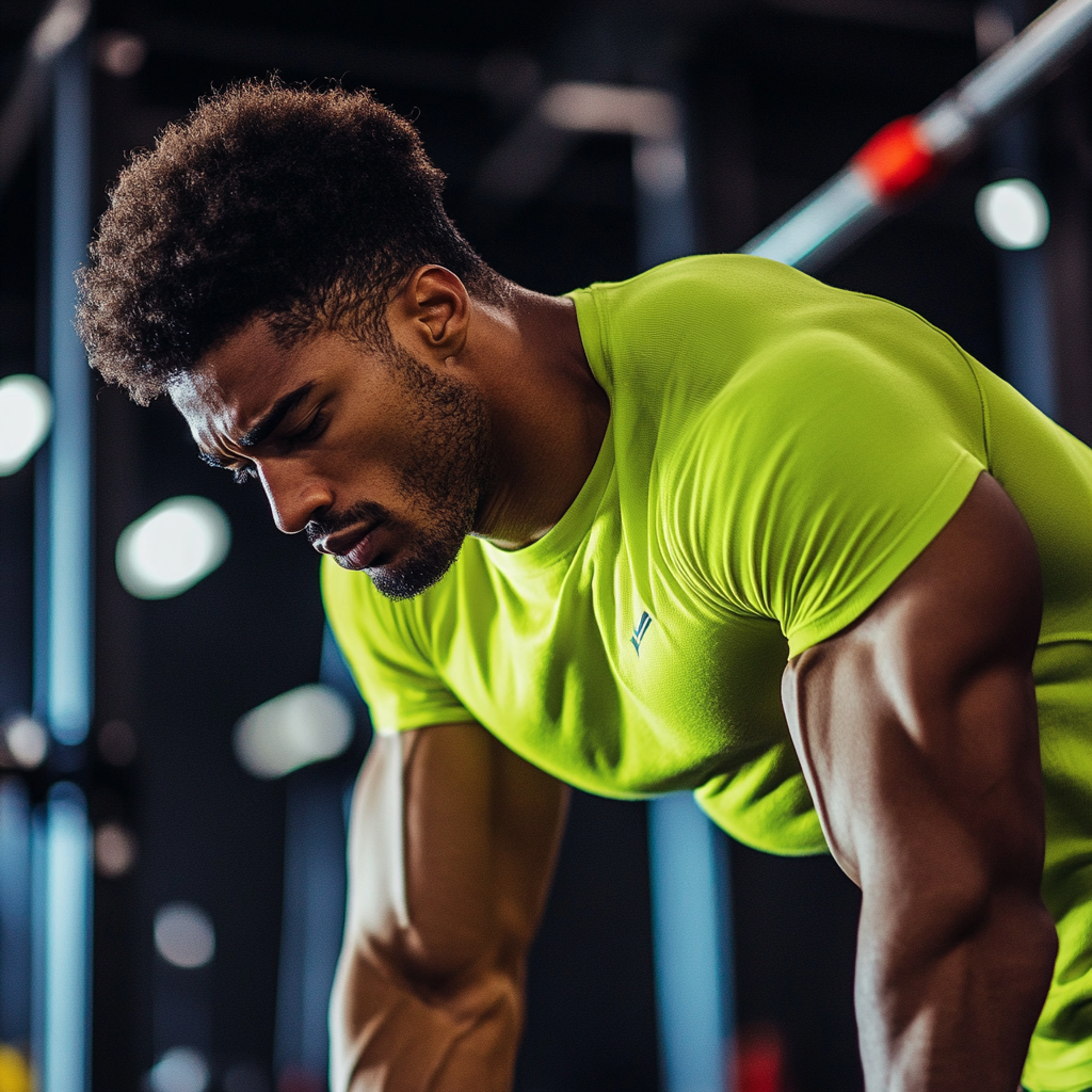 Man doing workout