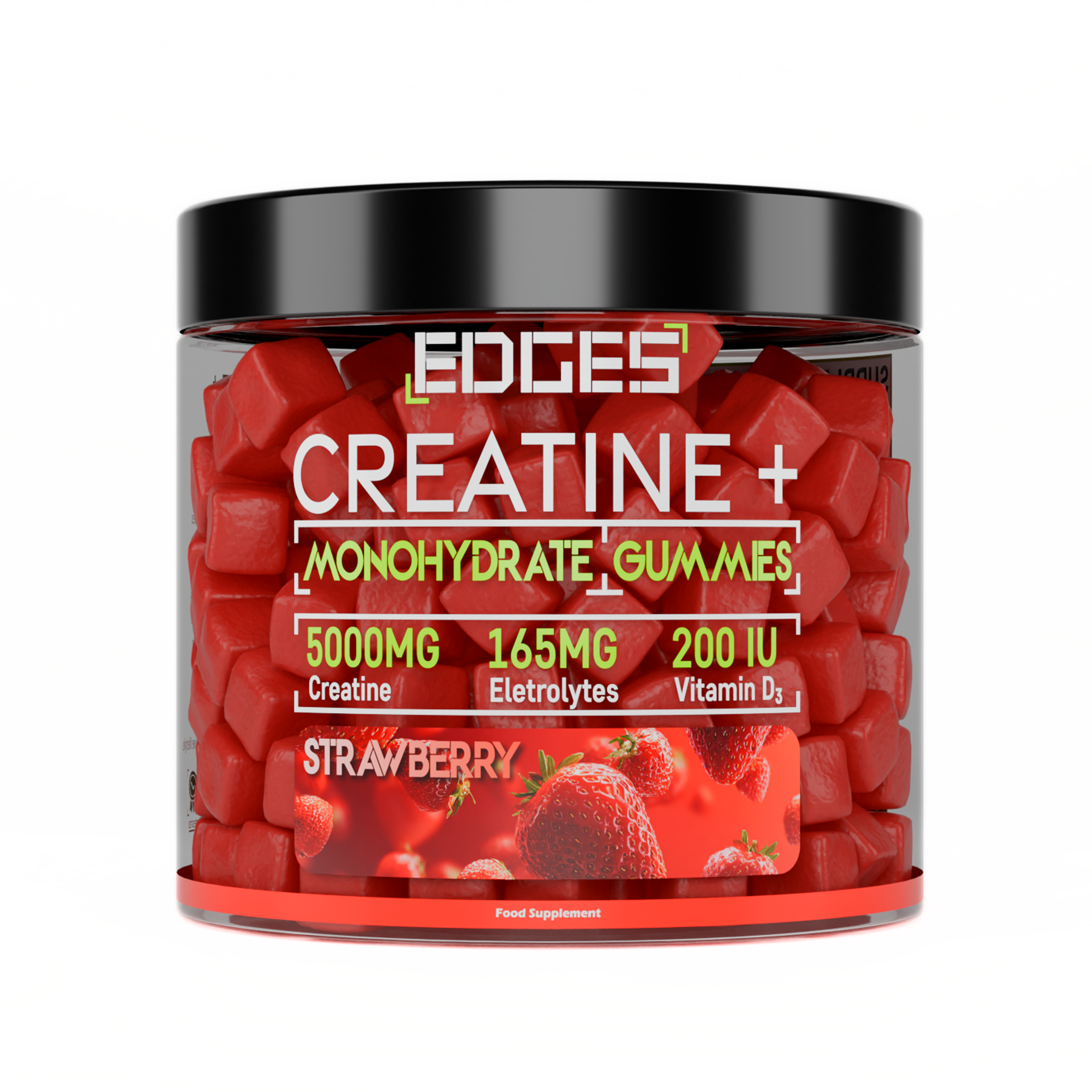 Creatine+ Gummies 5000mg with Electrolytes & Vitamin D3 -  Creatine Monohydrate (1 Month)