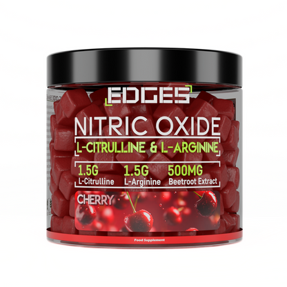 Nitric Oxide Gummies 3500mg - L-Citrulline & L-Arginine - Cherry Flavoured (1 Month)