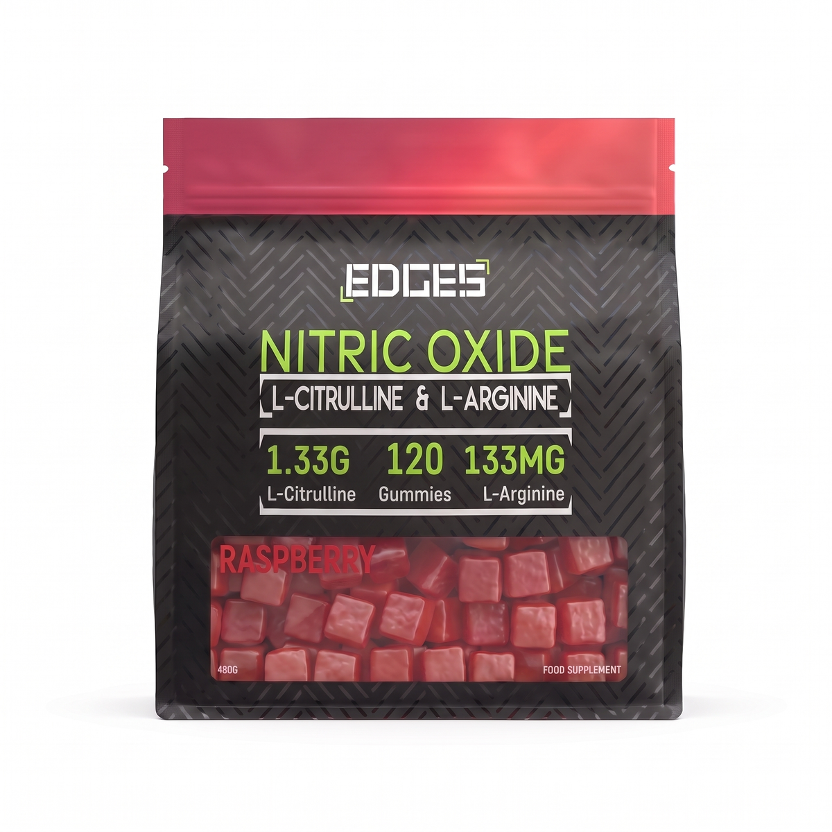 Nitric Oxide Gummies 2091mg - L-Citrulline & L-Arginine - Raspberry