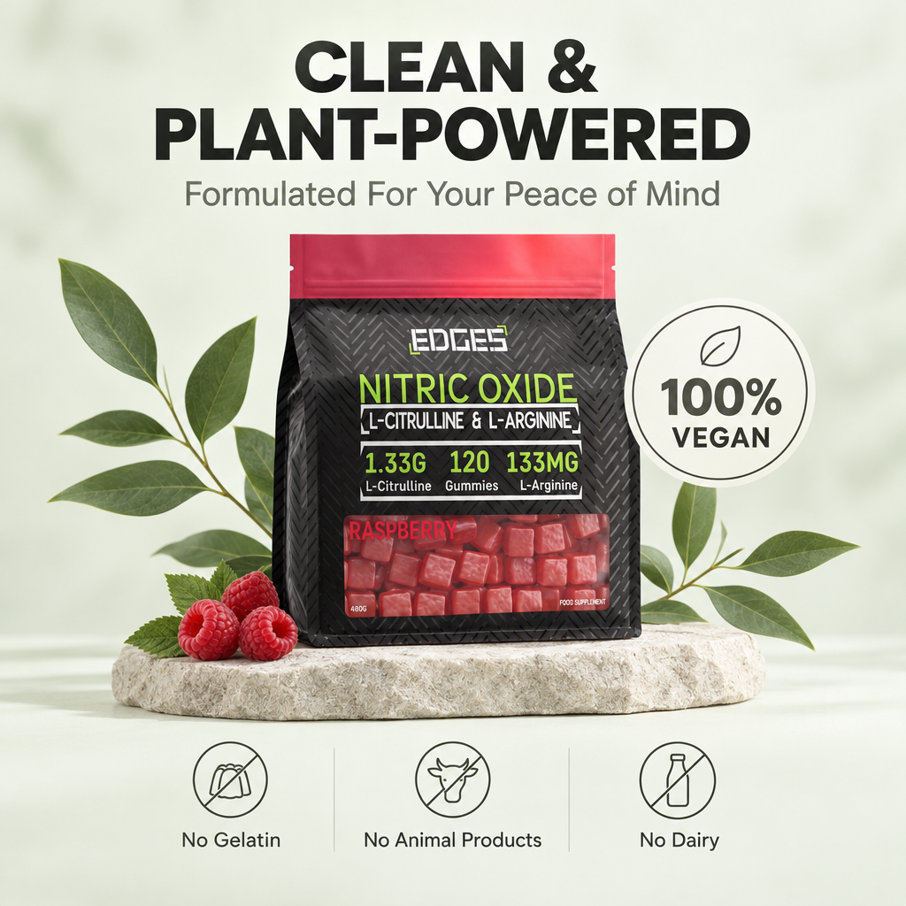 Nitric Oxide Gummies 2091mg - L-Citrulline & L-Arginine - Raspberry
